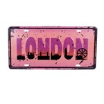 Placa Metal Vintage - I Love London