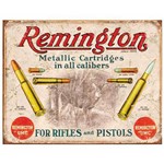 Placa Metálica Decorativa Remington Bullets Rossi