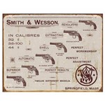 Placa Metálica Decorativa Smith Wesson Revolvers Rossi
