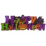 Placa Parede Decorativa Happy Halloween MDF 35cm