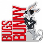 Placa Parede Recortada Looney Bugs Bunny Charming