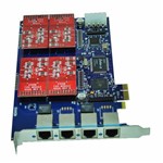 Placa PCIe para VOIP (gateway 4 Linhas Analógicas) AEX410 4FXO PCI-EXPRESS