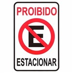 Placa Proibido Estacionar