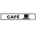 Placa Sinalizadora em Poliestireno "Café" - Sinalize