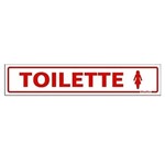 Placa Sinalizadora em Poliestireno Toilette Feminino - Sinalize