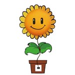 Plafon Infantil 1 Lãmpada Sunflower