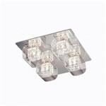 Plafon Newline Cube 171-cr Metal Cristal Vidro 4xg9 42x42cm