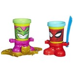 Play Doh-Marvel 2 Potes Spider Man e Green Goblin B0744 Hasbro B0594