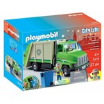 Playmobil 5679 City Life Caminhao de Reciclagem Verde