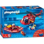 Playmobil Bote e Helicóptero de Resgate