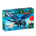 Playmobil Como Treinar o Seu Dragão 3 Soluço e Banguela com Bebê Dragão - Sunny