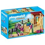 Playmobil Country - Cavaleiro com Estábulo - Blacky - 6934 - Sunny