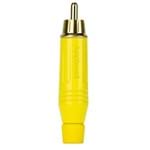 Plug RCA Macho ACPR-YEL, Amarelo - Amphenol