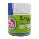 Pó para Decoração Glitter Azul Comestível 5g - Sugar Art