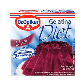 Pó para Gelatina Dr. Oetker Diet Uva 12g
