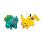 Pokémon Pack 2 Mini Figuras - Bulbasaur Vs Pikachu - Tomy