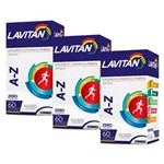 Polivitamínico Lavitan A-Z - 3 Un de 60 Comprimidos - Cimed