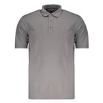 Polo Under Armour Charged Cotton Scramble Cinza