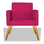 Poltrona Cadeira Decorativa Nina Recepção Sala Escritório Suede Pink – BC DECOR