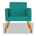 Poltrona Cadeira Decorativa Nina Recepção Sala Escritório Suede Roxo – BC DECOR
