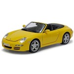 Porsche 911 Carrera S Cabriolet 1:18 Maisto Amarelo