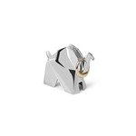 Porta-aneis Umbra Elefante Origami Cromado