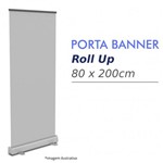 Porta Banner Roll-up Aluminio 0,80x2,00m 3G Soluções