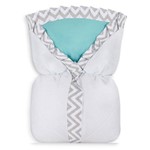 Porta Bebê Chevron Azul Tiffany