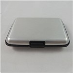 Porta Cartão de Alumínio com 6 Espaços - Ideal para Organizar - Cartões - Dinheiro - Fotos - Black