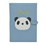 Porta Cartão de Vacina Little Panda Aqua Liso