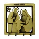 Porta Chave de MDF Sagrada Família | SJO Artigos Religiosos