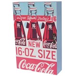 Porta-Chaves Coca-Cola Madeira com Porta Three Bottles Urban - (30,5x21x8,5cm)