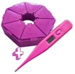 Porta Comprimido Básico Pink + Termômetro Digital Incoterm