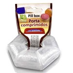 Porta Comprimidos Semanal Compacto Plasútil Kit com 3 Unidades
