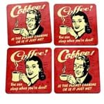 Porta Copos Coffee Addict Café Vintage Pin Up