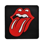 Porta Copos de Borracha Quadrado Rolling Stones