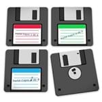 Porta Copos Disquete - Floppy Disk