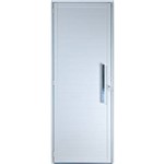Porta de Alumínio Lambril com Puxador 2,10 X 0,80 Direita Linha All Soft Cor Branco