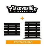 Porta Faixas para Taekwondo - Infantil / Adulto - Ate 11 Faixas - Toriuk