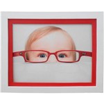 Porta Retrato Bloco Baby Vertical Horizontal (15x03x20cm) Vermelho para 1 Foto 10x15cm - Design Loral