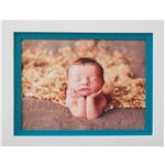 Porta Retrato Bloco Baby Vertical Horizontal (18x03x23cm) Azul para 1 Foto 13x18cm - Design Loral