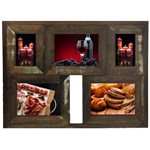 Porta Retrato de Madeira Rústica Quadro de Fotos 10x15 e 15x21- 682