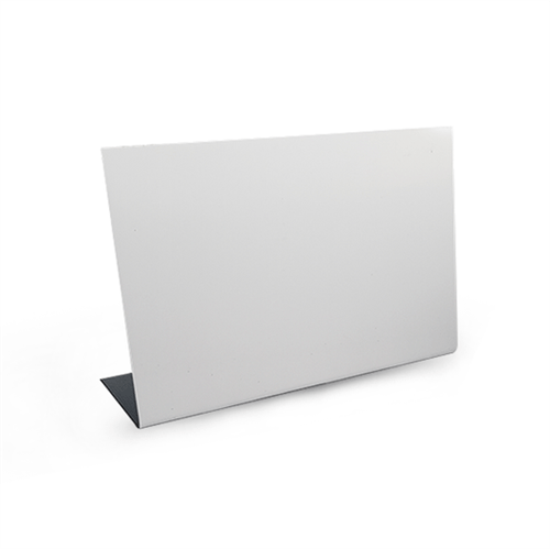 Porta Retrato de Metal Escovado Branco 10x15cm Horizontal
