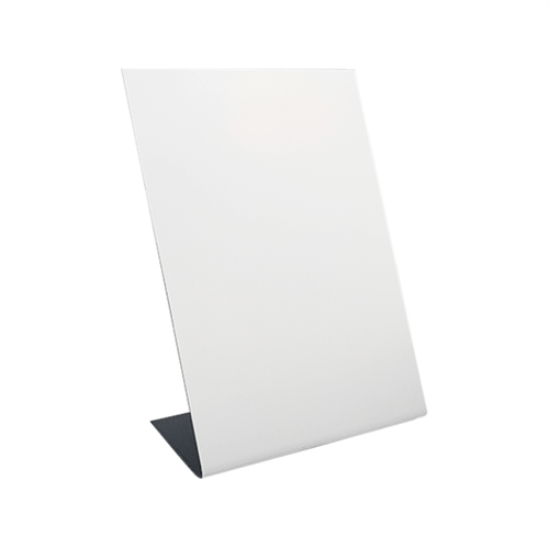 Porta Retrato de Metal Escovado Branco 15x20cm Vertical