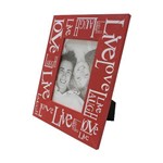 Porta Retrato Love Live 19x24cm Vermelho para 1 Foto 10x15cm