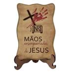 Porta Retrato Mãos Ensanguentadas de Jesus | SJO Artigos Religiosos