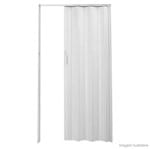 Porta Sanfonada de PVC Plast 210x72cm com Trinco Branca