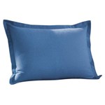 Porta Travesseiro Dohler Azul Piquet Liso