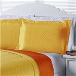 Porta Travesseiro Dual Color Amarelo - Enxovais Aquarela