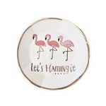 Porta Treco Flamingo Porcelana
